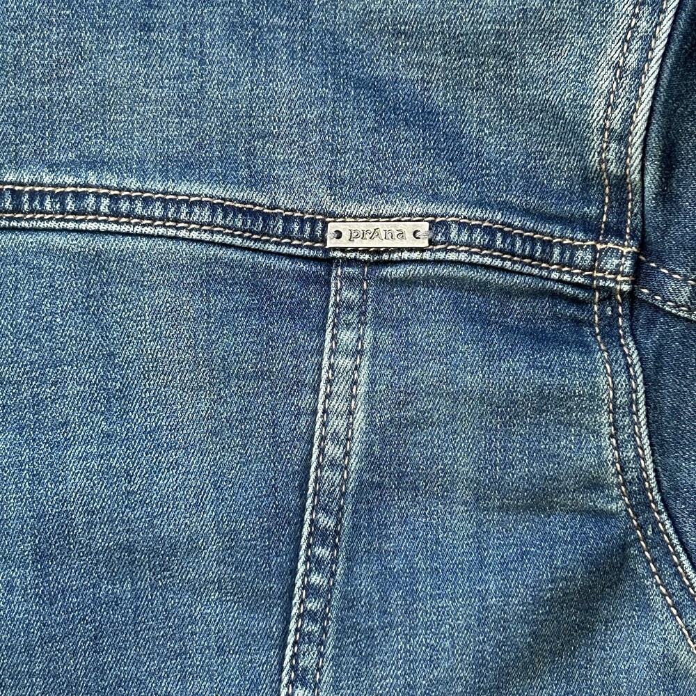 Prana Women's Detra Blue Denim Jean Jacket Size Small Oversized Organic Cotton - Picture 9 of 10